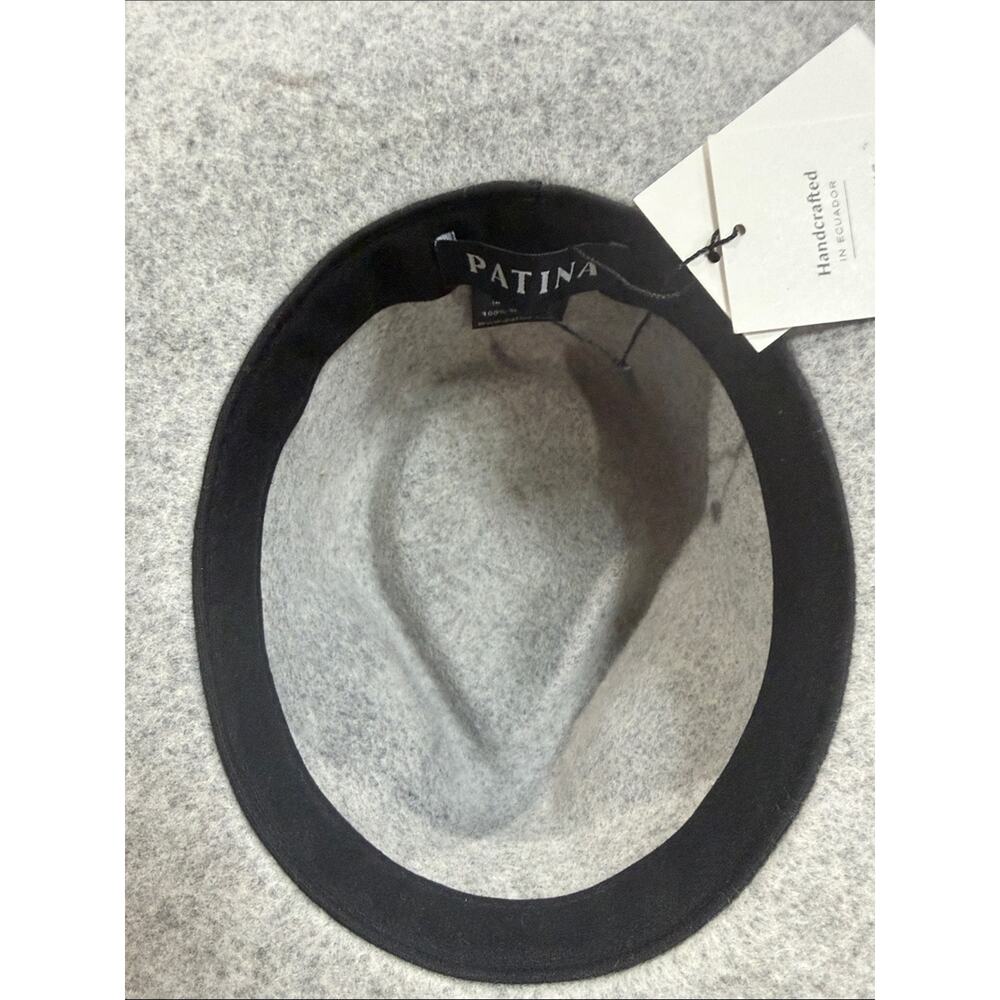 Patina The Lark Wool Fedora Western Hat Handcrafted Wide Brim Gray NWT Size M - Picture 4 of 7